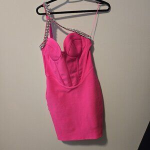 Barbie Pink Corset mini dress